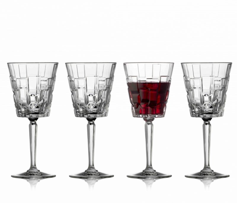 Lyngby Glass ETNA Kryształowe Kieliszki do Czerwonego Wina 280 ml / 4 Szt.