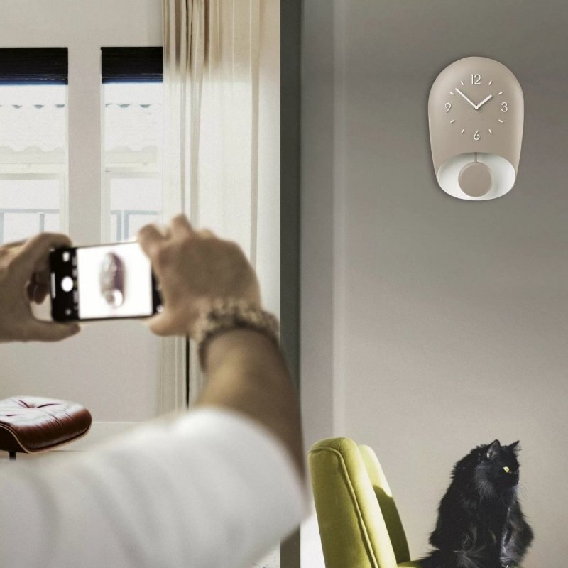 Guzzini HOME BELL Zegar Ścienny z Wahadłem / Żółty