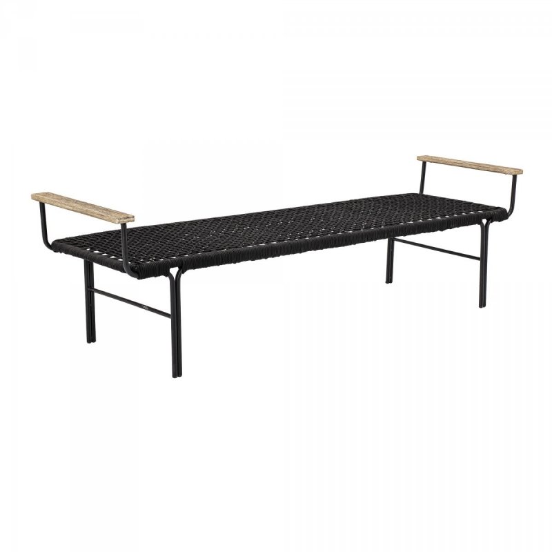 Bloomingville MUNDO Ławka 175 cm / Czarna