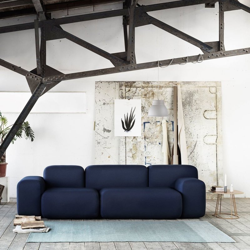 Muuto VARJO Dywan Wełniany 200x300 cm Niebieski