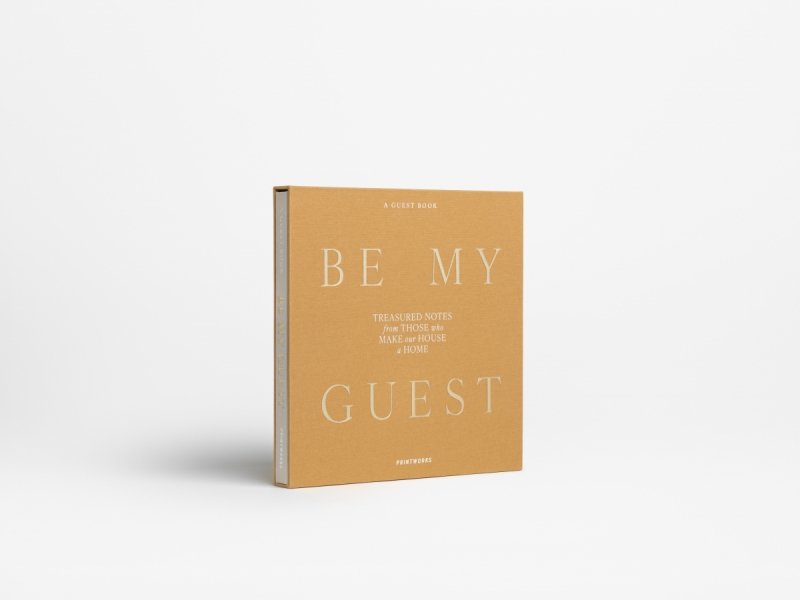 Printworks BOOKS Księga Gości w Półciennej Oprawie / Beżowa