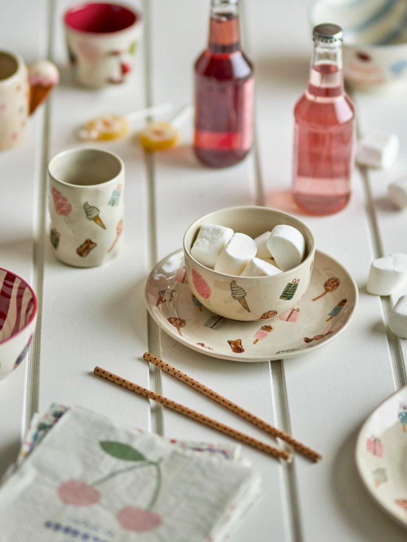 Bloomingville SWEETS Ceramiczny Zestaw Naczyń dla Dzieci / 3 El.