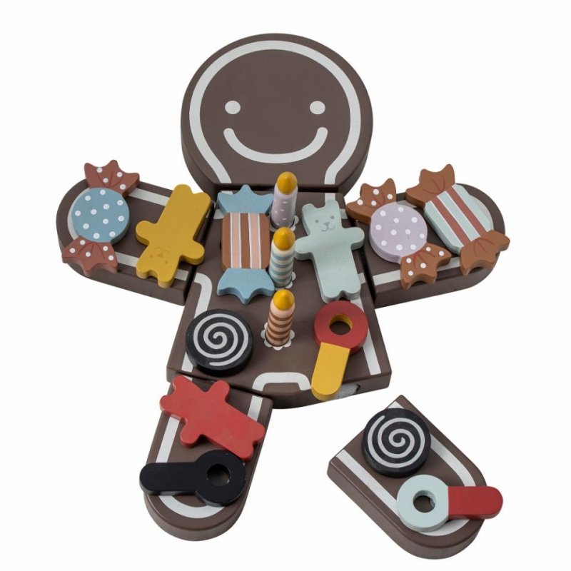 Bloomingville TALA Drewniana Zabawka dla Dzieci / Ludzik Puzzle