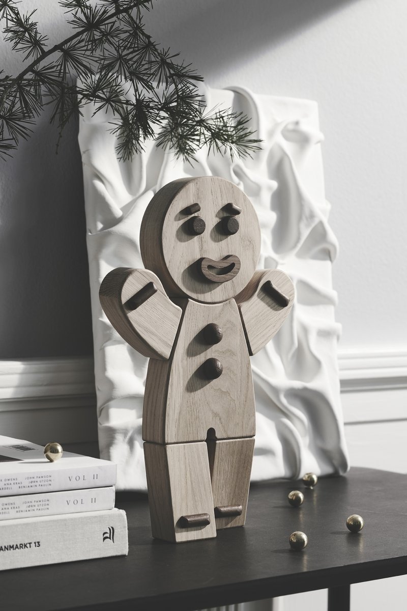 boyhood GINGERBREAD Figurka Drewniana Piernikowy Ludzik 30 cm Dąb Naturalny