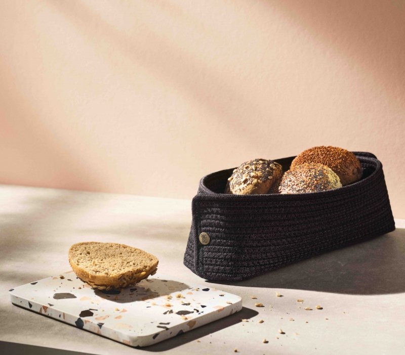 RIG-TIG by Stelton KNIT-IT Bawełniany Koszyk na Pieczywo / Czarny