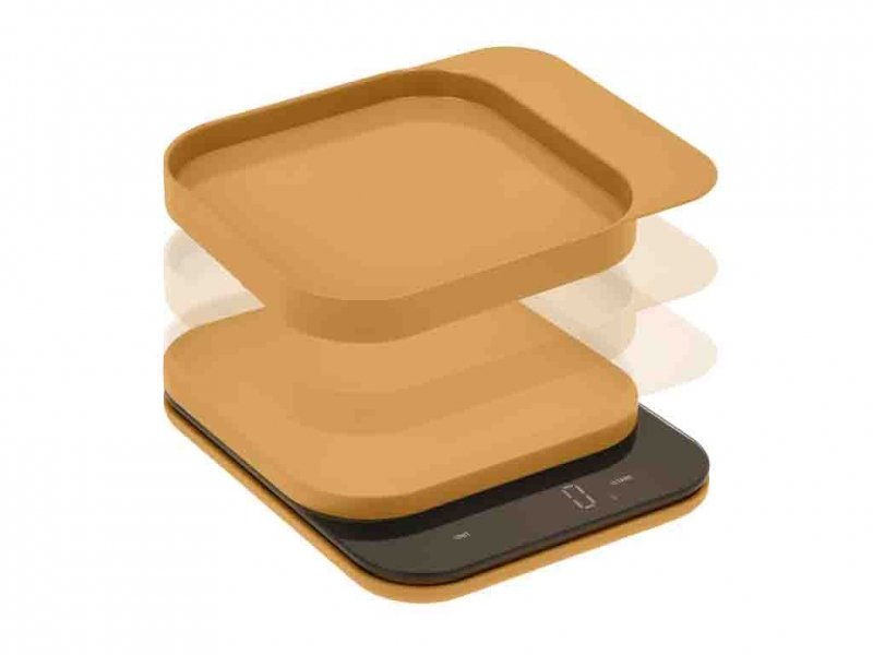 Rosti KITCHEN Elektroniczna Waga Kuchenna z Miską / Żółta
