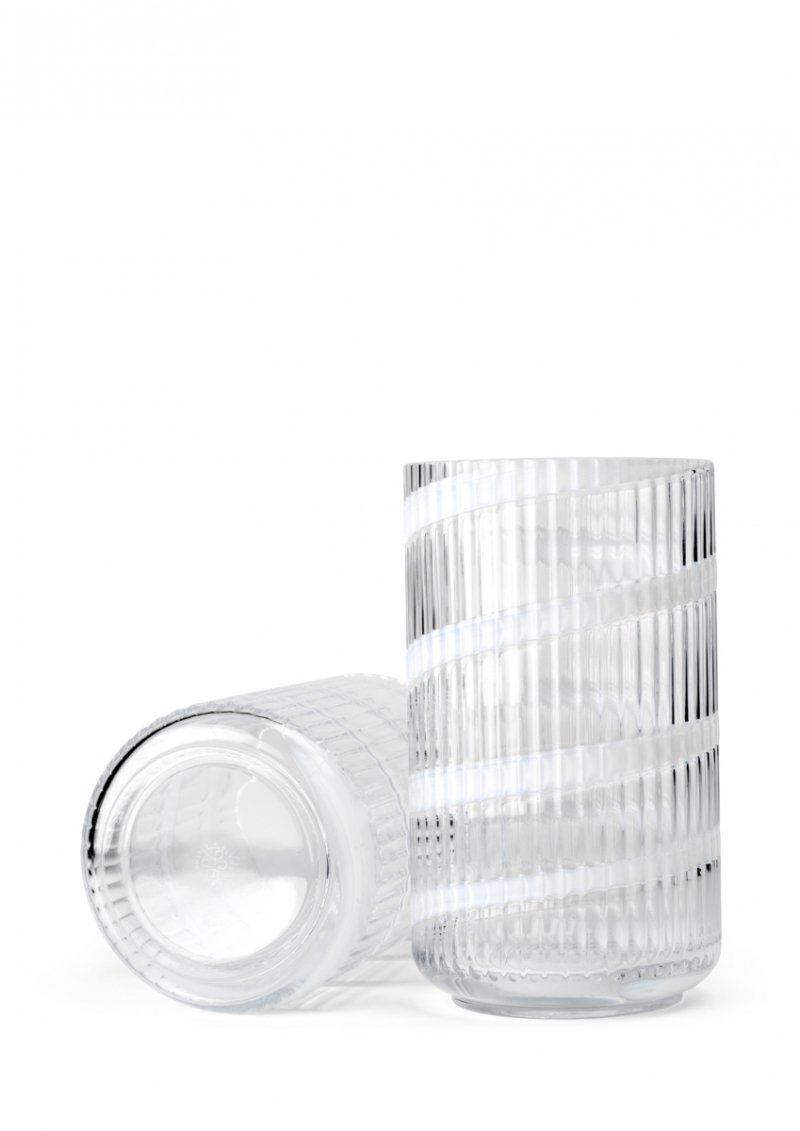 Lyngby Porcelain LYNGBY Wazon Szklany 25 cm / Swirl