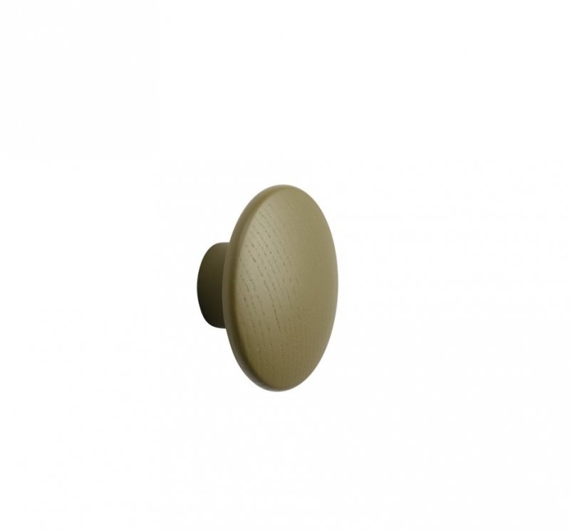 Muuto DOTS Wieszak Drewniany XS - 6.5 cm / Brązowo-Zielony