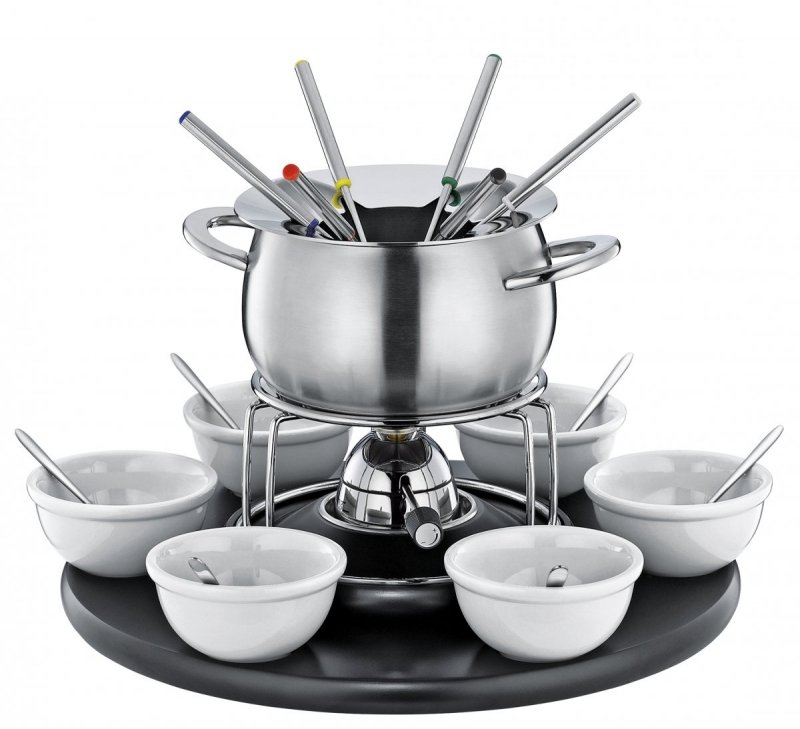 Spring FONDUE Karuzela - Szwajcarski Zestaw do Fondue dla 6 Osób