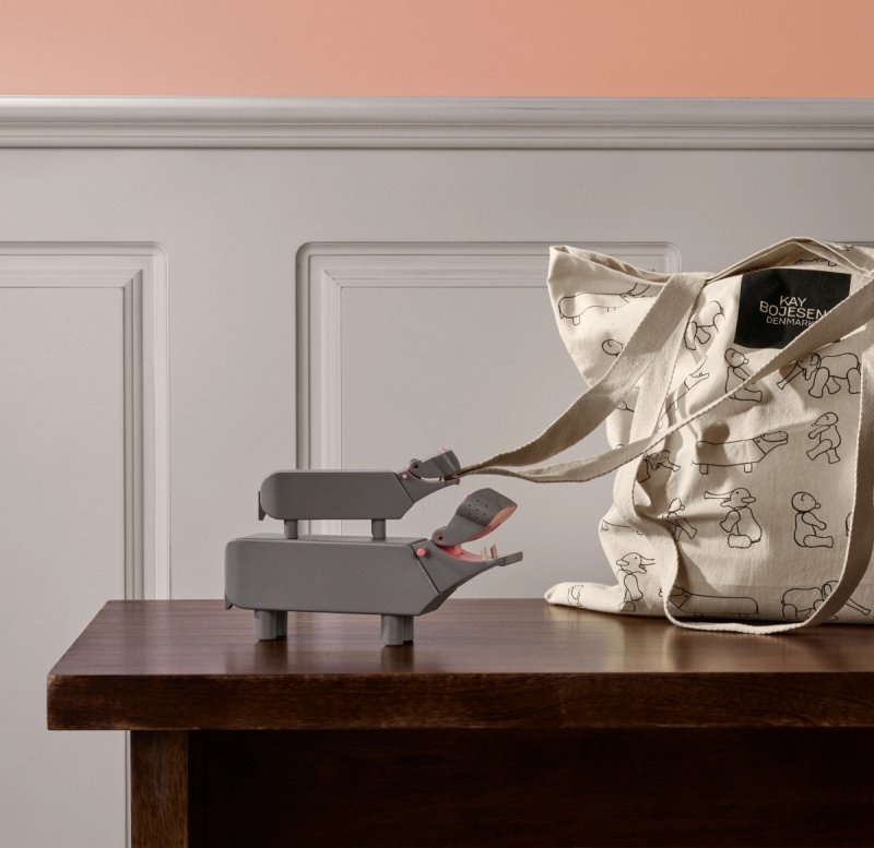 dekoracja drewniana hipopotam Kay Bojesen design skandynawski
