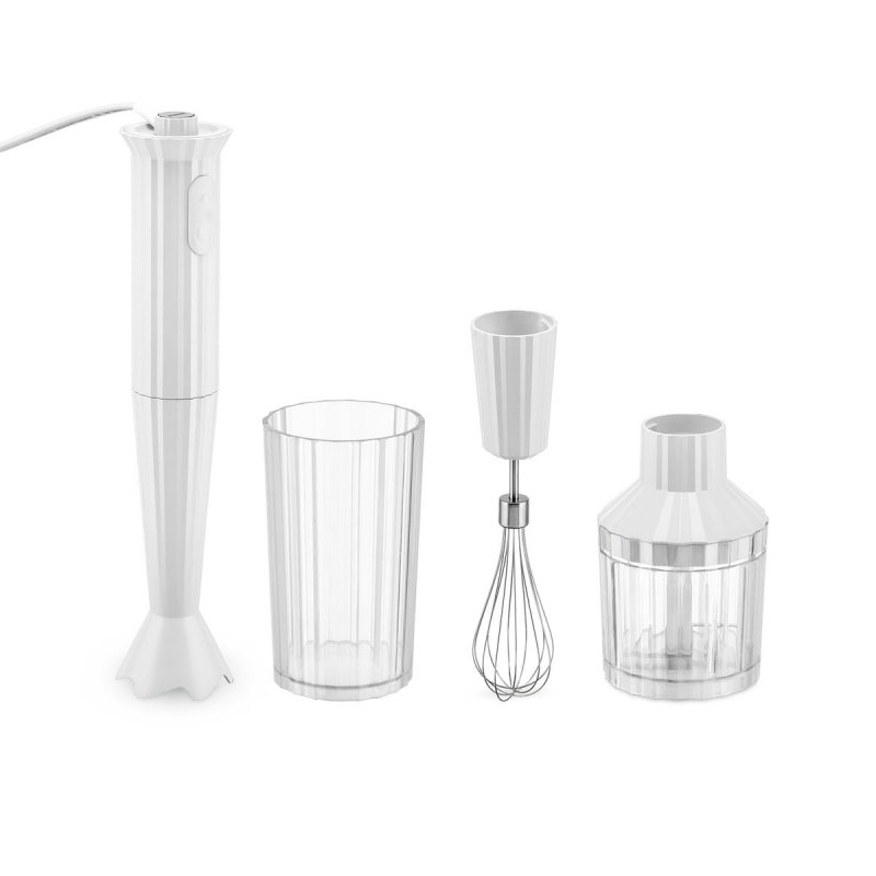 Alessi PLISSE Blender Ręczny + Akcesoria - Biały