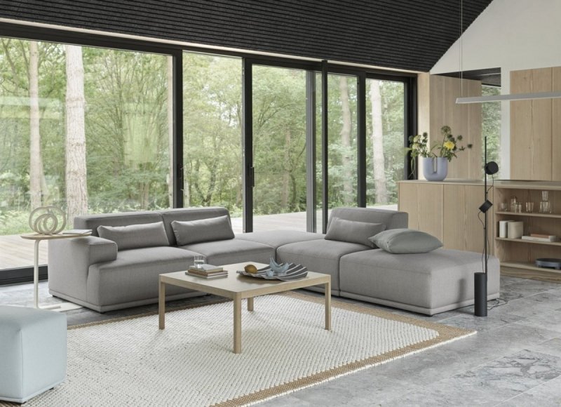 Muuto CONNECT SOFT Sofa Modułowa Narożna 3-Osobowa Konfiguracja 2 - Szara