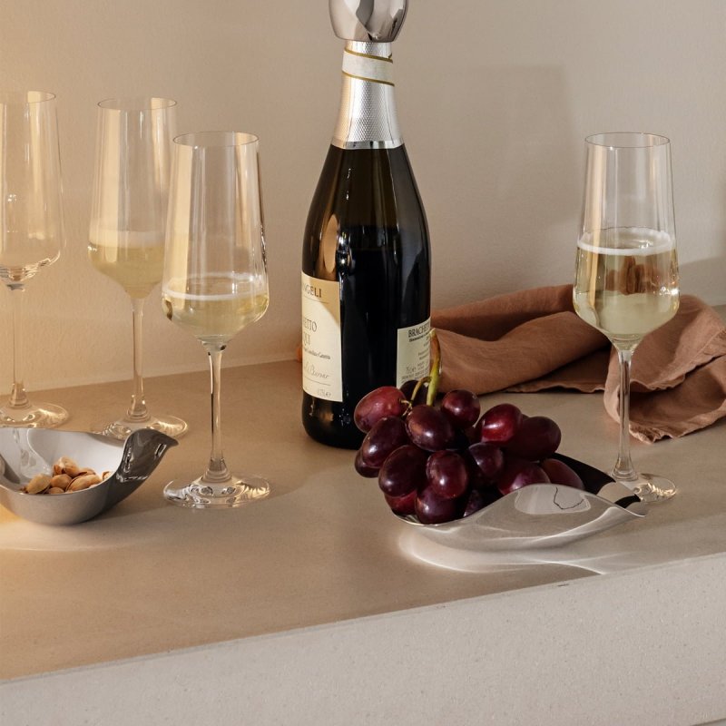 Georg Jensen INDULGENCE Stalowe Miseczki do Przekąsek 3 Szt. / Srebrne