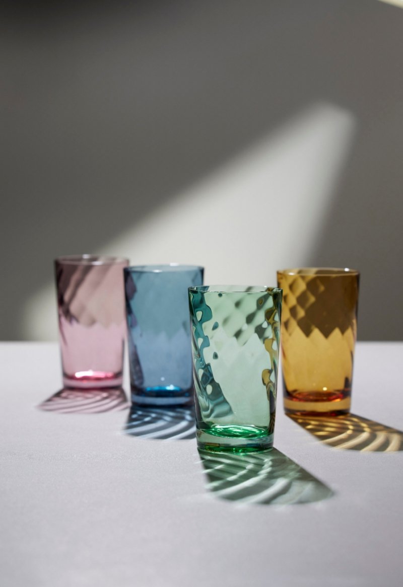 Lyngby Glass VIENNA Szklanki Wysokie 400 ml 4 Szt. / Niebieskie
