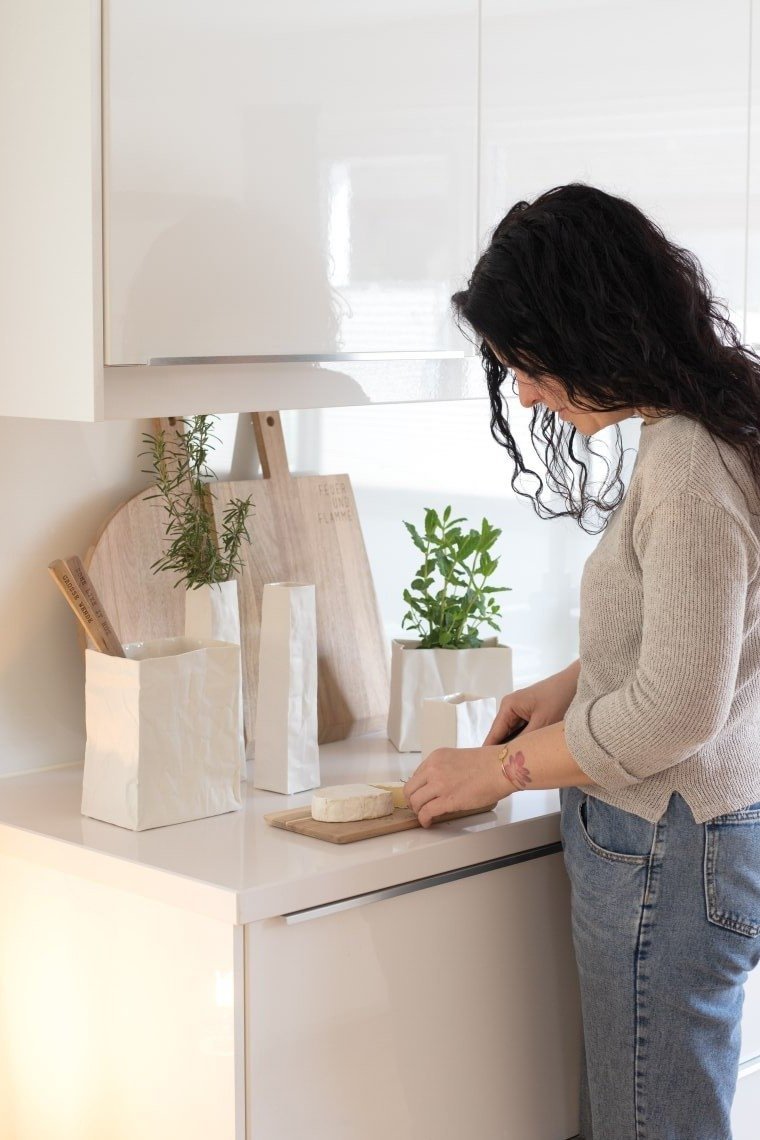 Rader HOME Porcelanowa Torebka Dekoracyjna L Biała