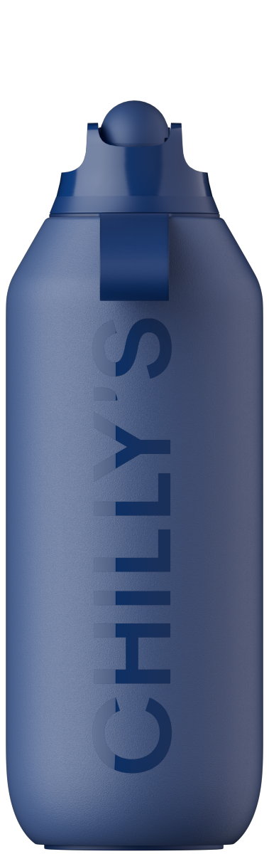 Chilly's SERIES 2 SPORT Stalowa Butelka Sportowa do Wody 500 ml - Termiczna / Niebieska