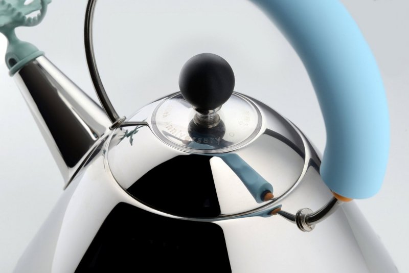Alessi 9093 Czajnik z Gwizdkiem 2 l / Edycja Limitowana - Tea Rex - Czarna Rączka/ Miedziany Smok