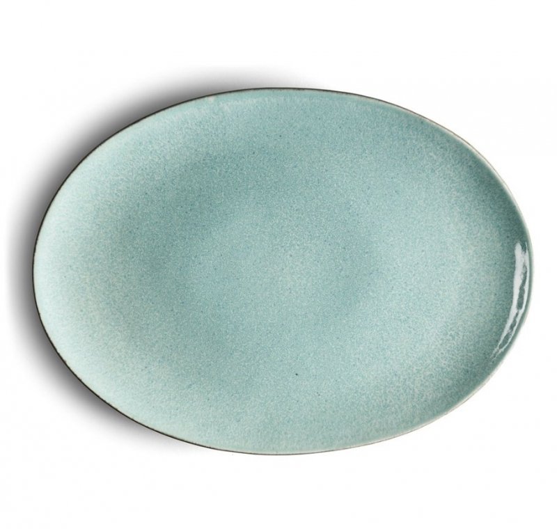 Bitz GREY Półmisek Owalny 45x34 cm Szary/Środek Niebieski