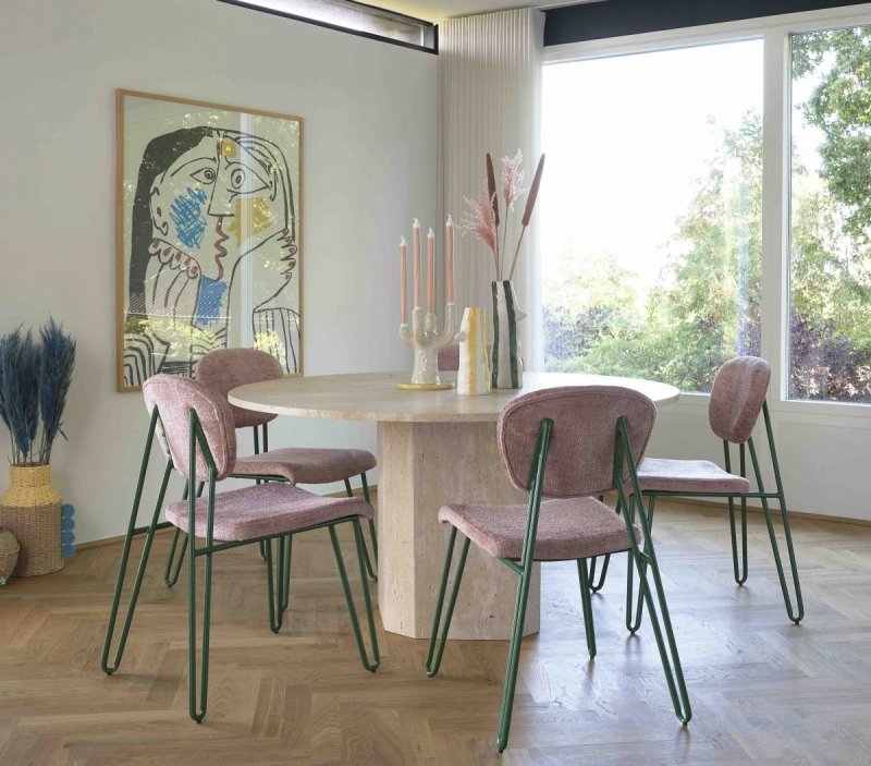 Villa Denmark STYLES Kolorowy Świecznik Czteroramienny / Biały-Żółty