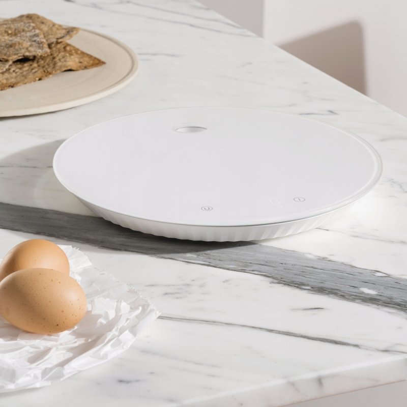 Alessi PLISSE Elektroniczna Waga Kuchenna / Biała