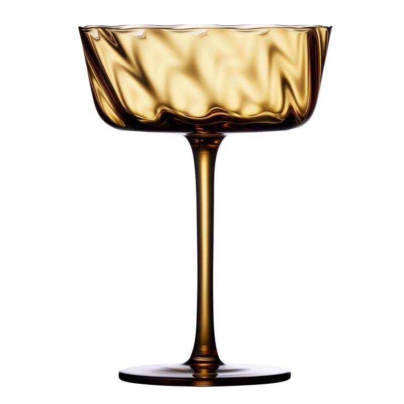 Lyngby Glass VIENNA Kieliszki do Szampana / Koktajlowe 350 ml 4 Szt. / Żółte