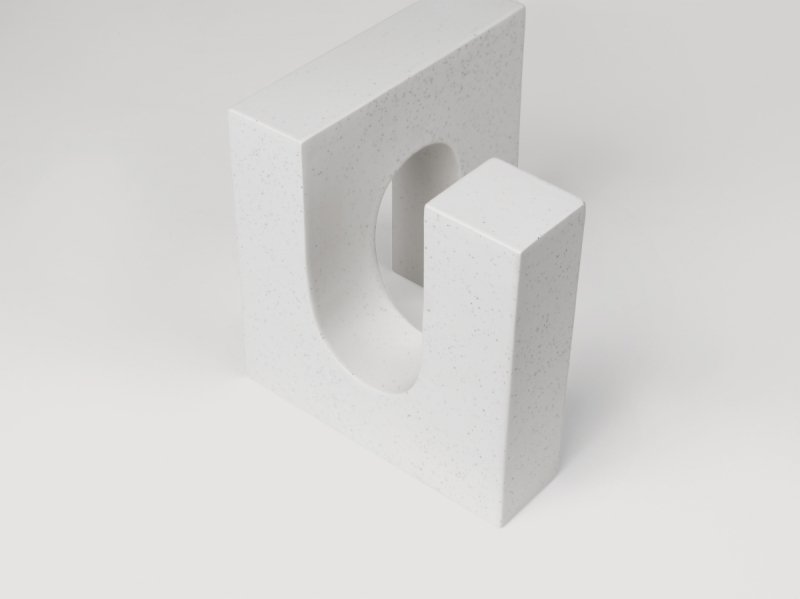 Kristina dam studio BRICK Rzeźba Dekoracyjna / Biała