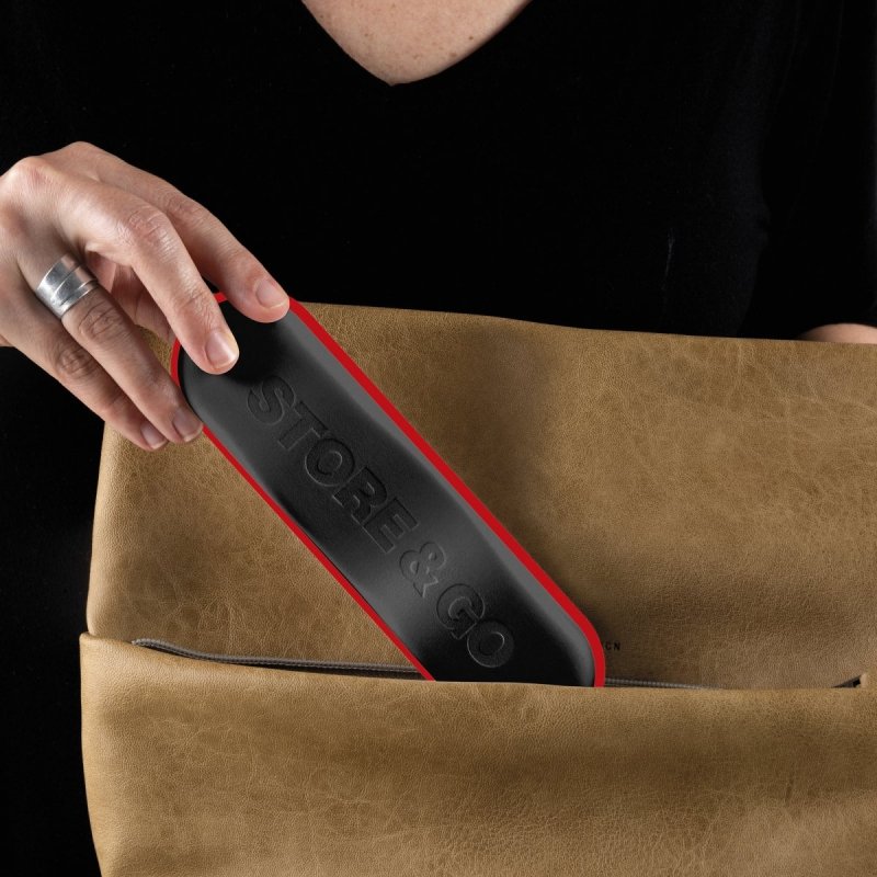 Guzzini STORE GO Sztućce Podróżne w Etui / Czerwone