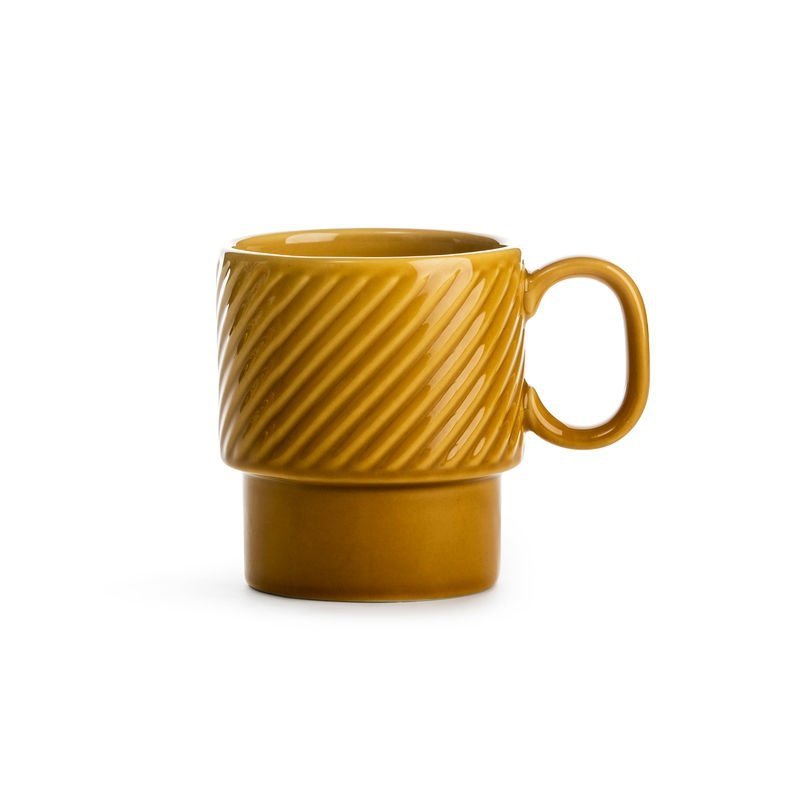 Sagaform COFFEE RETRO Filiżanka do Kawy 250 ml Żółta