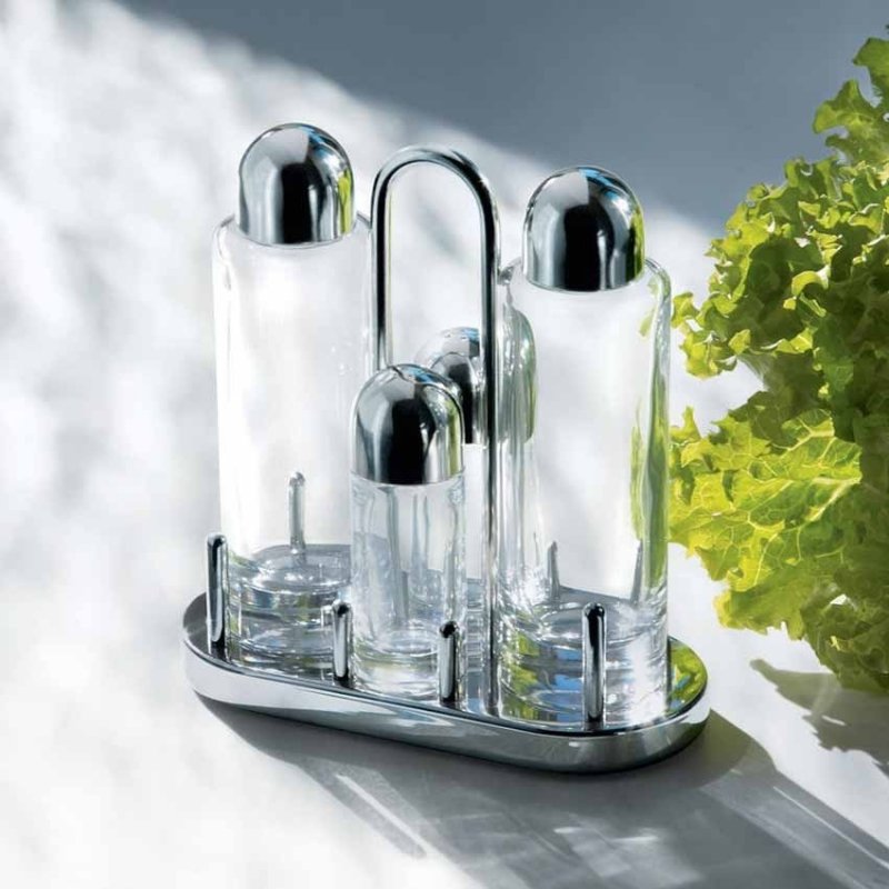 Alessi 5070 Przyprawnik - Zestaw do Przypraw na Stojaku 5 El. 