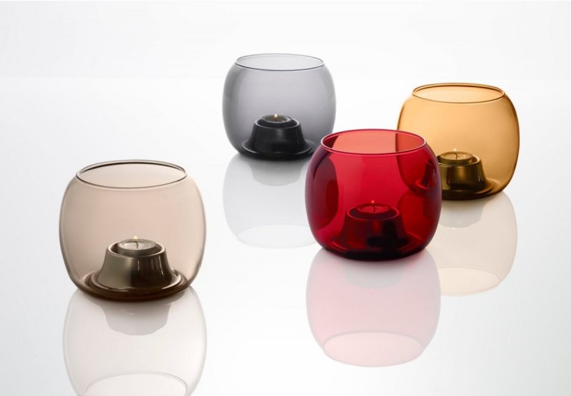 Iittala KAASA Świecznik Tealight - Szary Grey