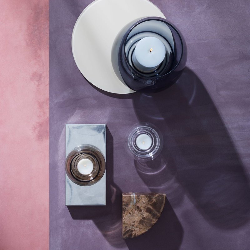 Holmegaard FLOW Świecznik Tealight - Różowy