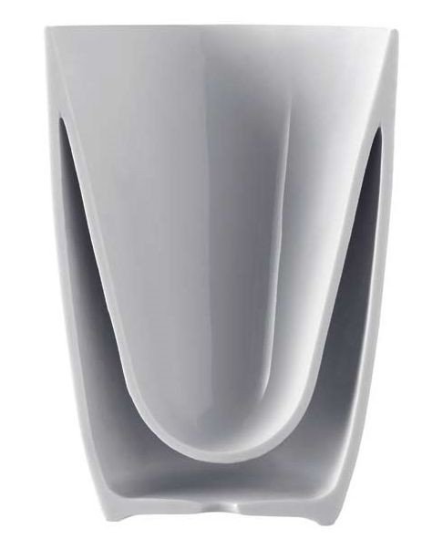 zestaw kubków porcelanowych z kolorowym rantem