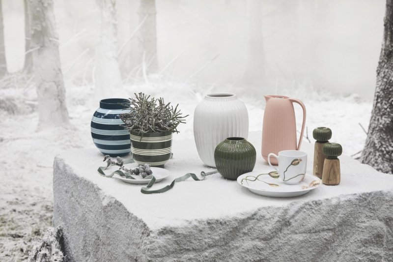 Kähler OMAGGIO NUOVO Doniczka Osłonka 15 cm / Zielona