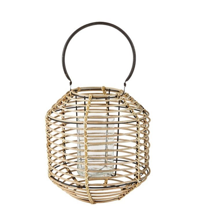 Villa Collection HURRICANE Lampion 44 cm Bambusowy
