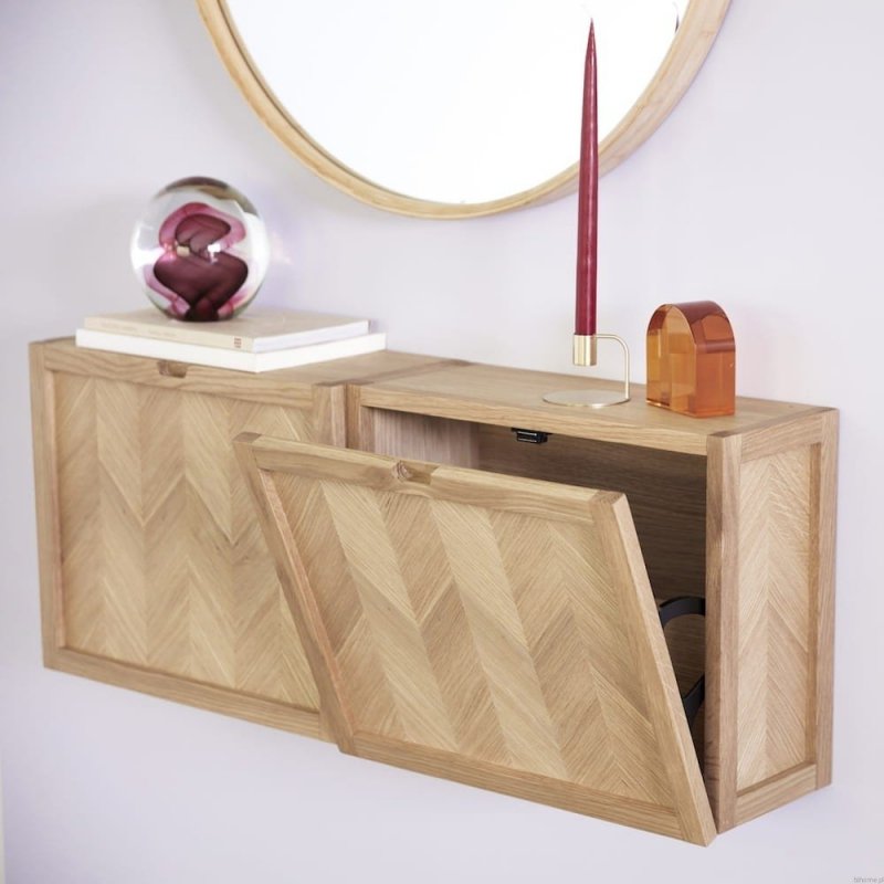 Hubsch OAK Dębowa Szafka 50 cm / Ścienna Półka na Buty