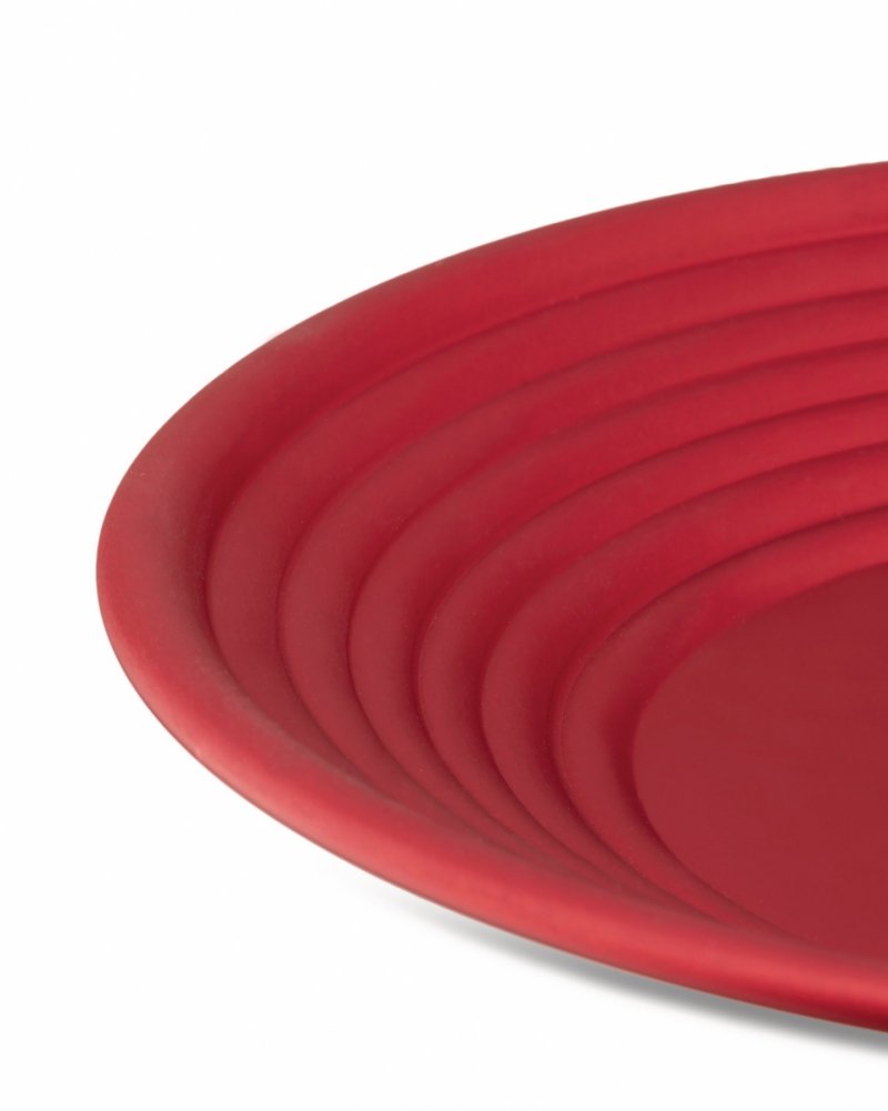 Alessi ONDINE Aluminiowy Pojemnik z Pokrywką - Il Tornitore Matto / Pomarańczowy