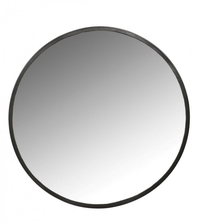 Villa Collection MIRROR Lustro Ścienne Okrągłe 50 cm Czarne