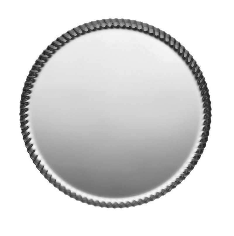 Alessi PLEATS Okrągła Stalowa Taca do Serwowania 31 cm / Srebrna