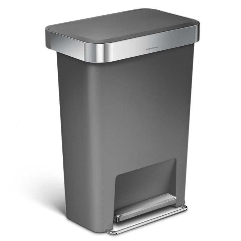 simplehuman LINER POCKET Kosz Pedałowy 45 l / Szary