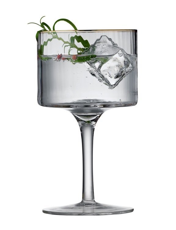 Lyngby Glass PALERMO Kieliszki Gin &amp; Tonic 450 ml 4 Szt. Złote