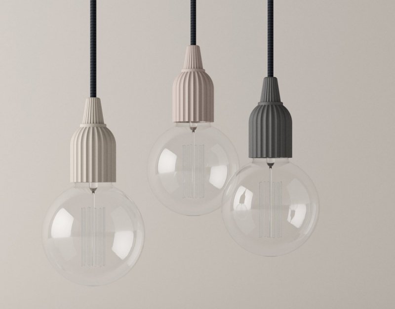 Lyngby LP FITTING #01 Lampa Wisząca - Ciemnoszara