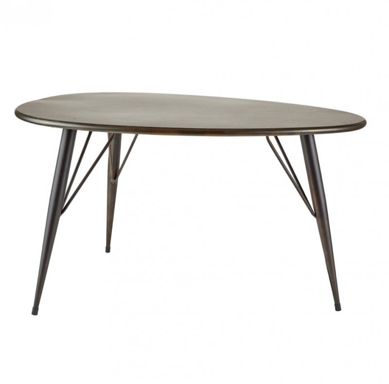 Villa Collection SCANDI Stolik Kawowy w Industrialnym Stylu - Czarny