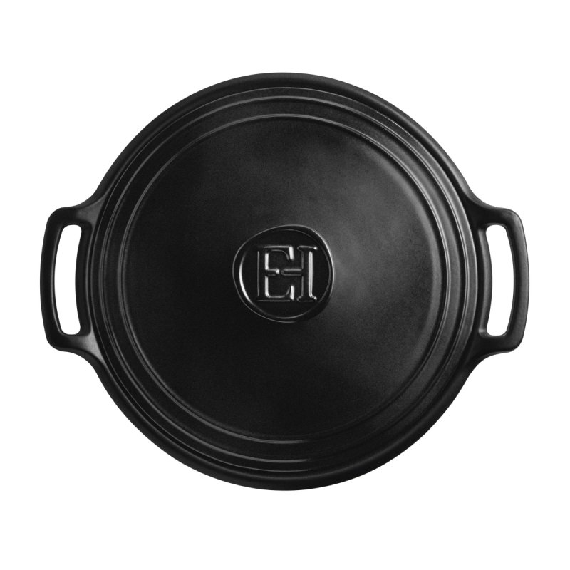 Emile Henry SUBLIME+ Niski Garnek Ceramiczny 4 l / Czarny