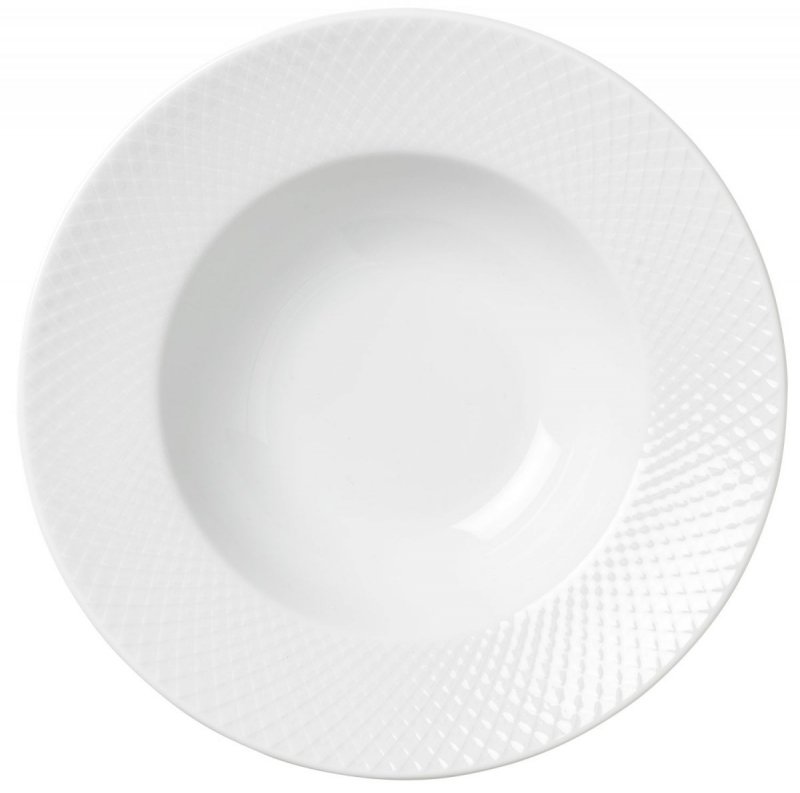 Lyngby Porcelain RHOMBE Talerz Głęboki do Makaronu 24,5 cm