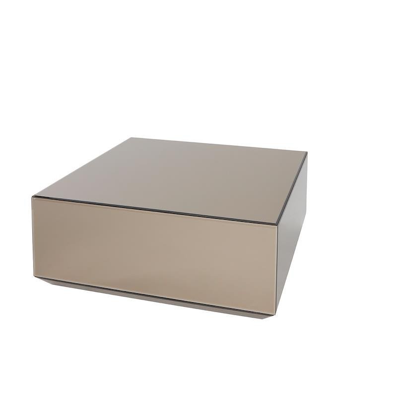 Aytm SPECULUM Stolik Lustrzany 80x80 cm Brązowy