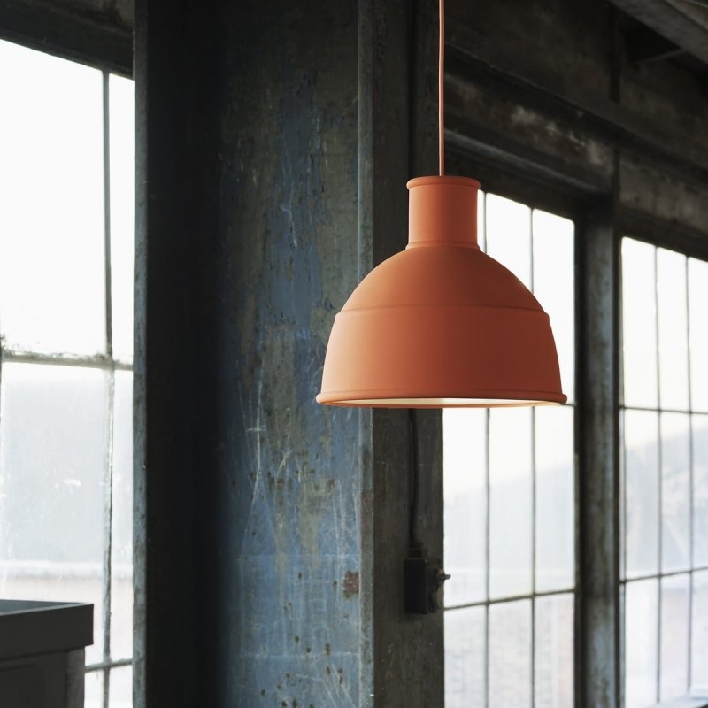 Muuto UNFOLD Lampa Silikonowa 32 cm Pomarańczowa