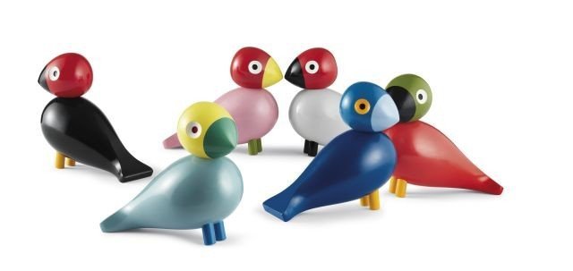 Kay Bojesen SONGBIRD Ptaszek Drewniany RUTH / Różowy