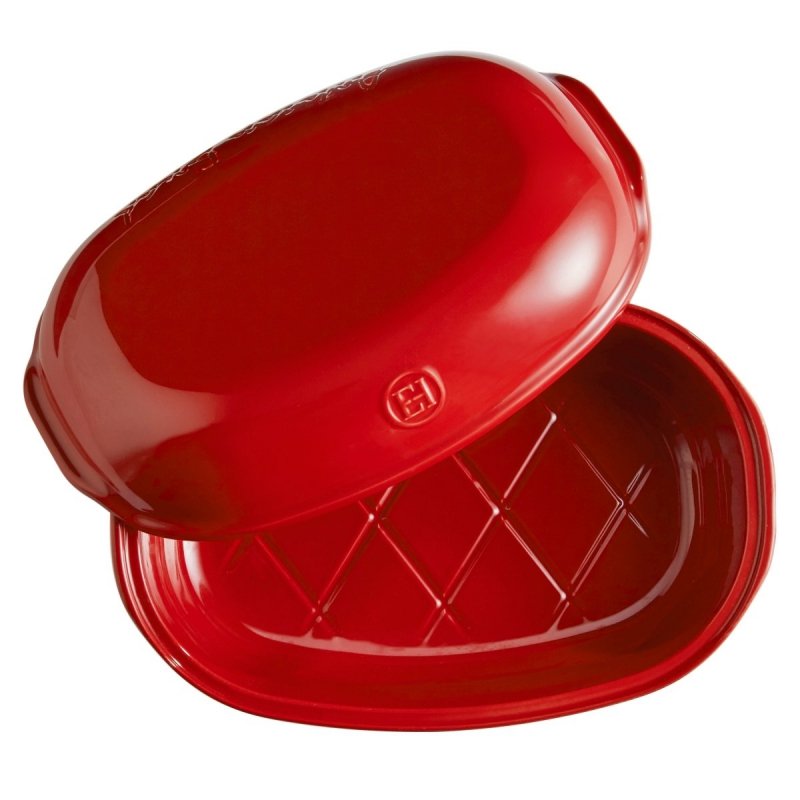 Emile Henry ARTISAN Ceramiczna Forma do Pieczenia Chleba 3,35 l Czerwona