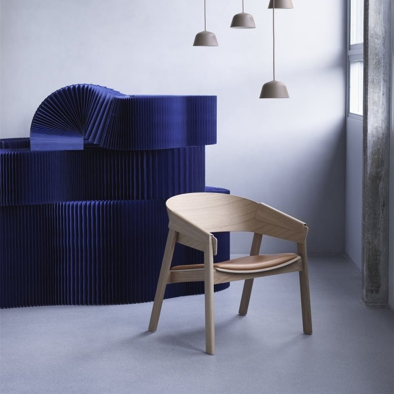 Muuto COVER LOUNGE Krzesło Drewniane - Dębowe