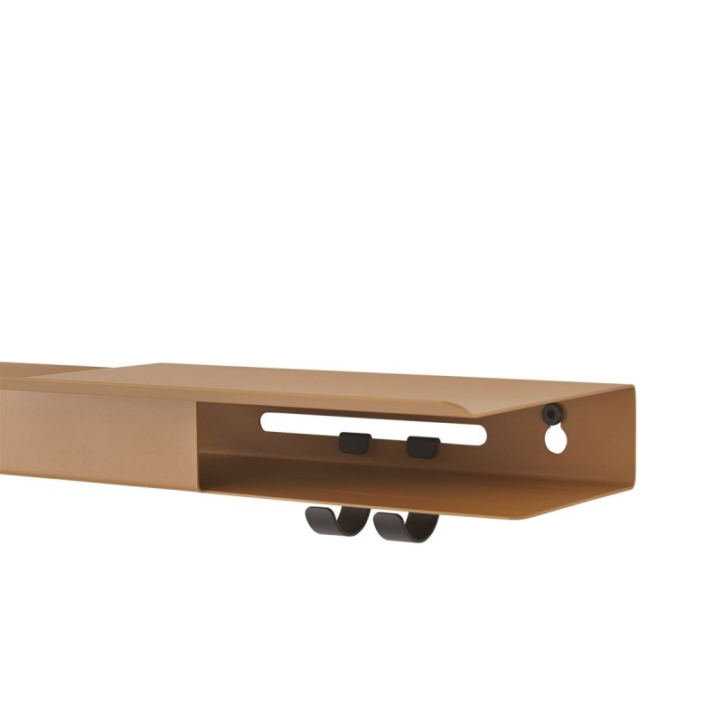 Muuto FOLDED Półka Ścienna 62 cm / Czarna